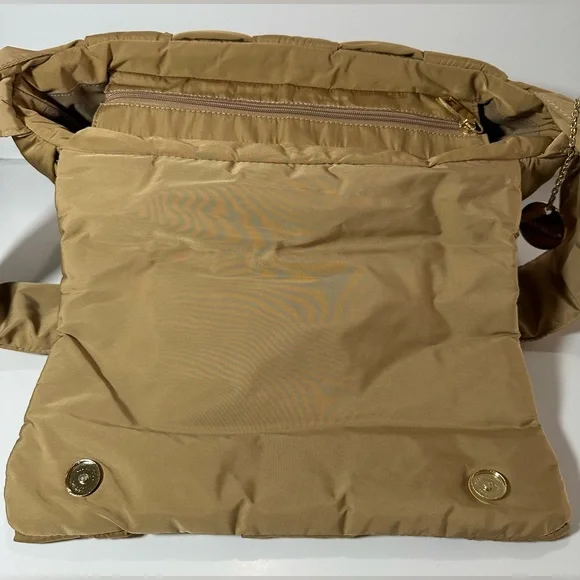 Alex Max Beige Woven Quilted Shoulder Bag | Designed in Italy - Picture 6 of 12